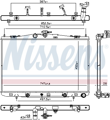 Radiator, engine cooling