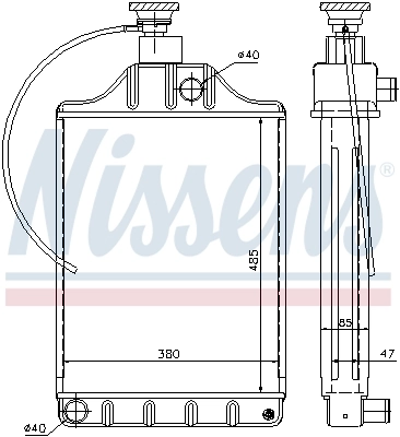 Radiator, engine cooling