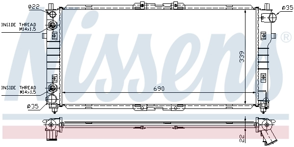 Radiator, engine cooling