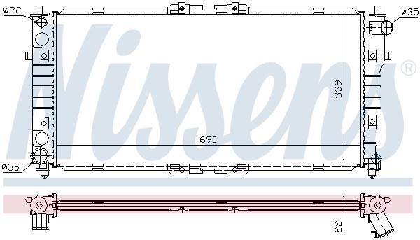 Radiator, engine cooling