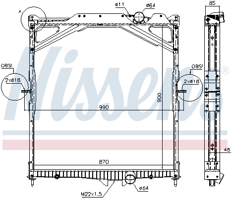 Radiator, engine cooling