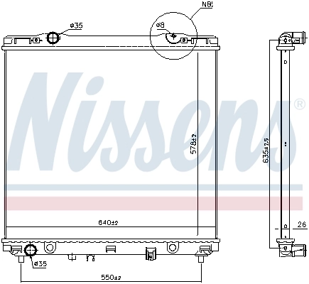 Radiator, engine cooling