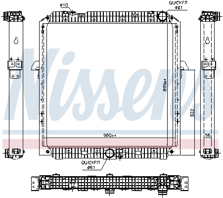 Radiator, engine cooling
