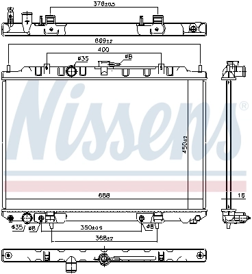 Radiator, engine cooling