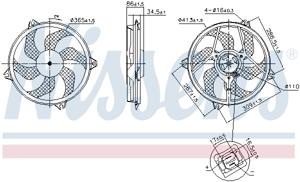 Fan, engine cooling