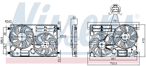 Fan, engine cooling