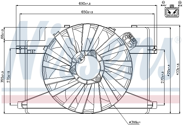 Fan, engine cooling