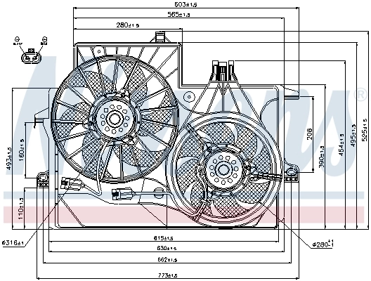 Fan, engine cooling
