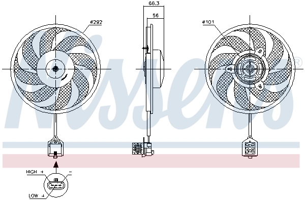 Fan, engine cooling