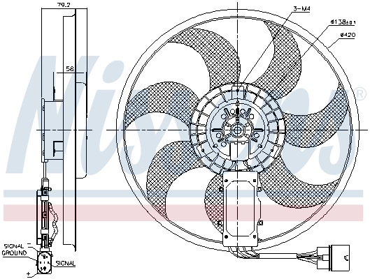 Fan, engine cooling