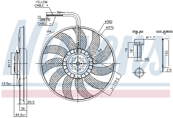 Fan, engine cooling