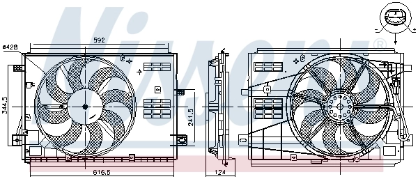 Fan, engine cooling