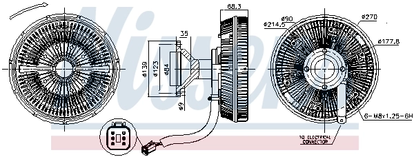Clutch, radiator fan