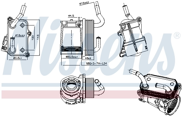 Oil Cooler, engine oil