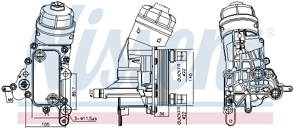 Oil Cooler, engine oil