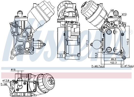 Oil Cooler, engine oil