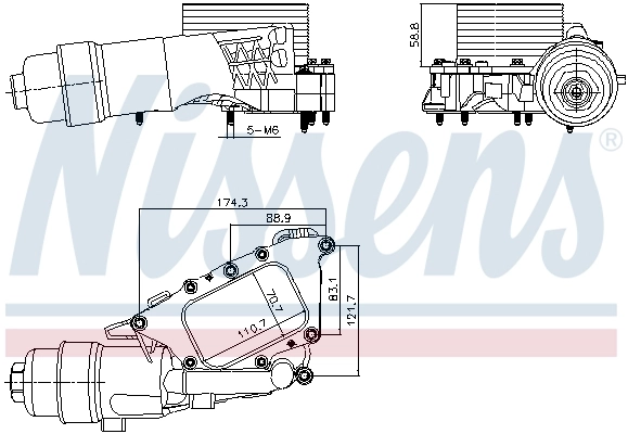Oil Cooler, engine oil