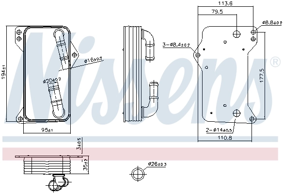 Oil Cooler, automatic transmission