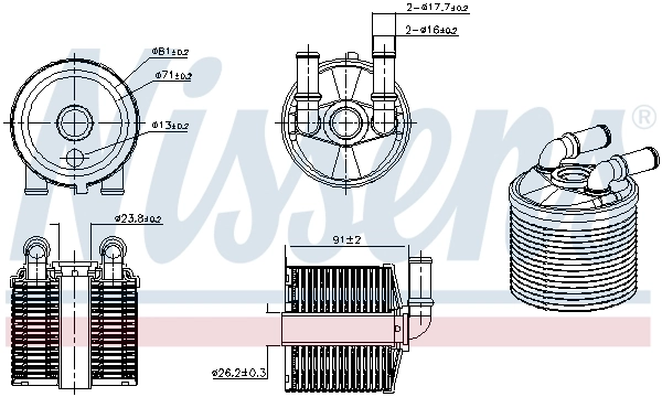 Oil Cooler, automatic transmission