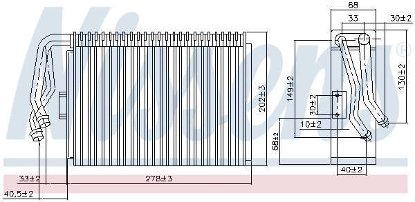 Evaporator, air conditioning