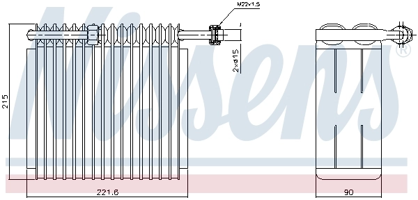 Evaporator, air conditioning