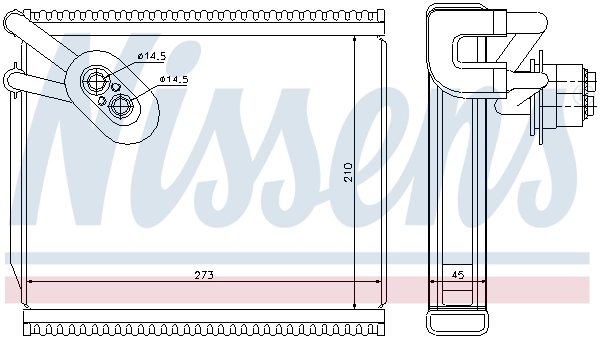 Evaporator, air conditioning