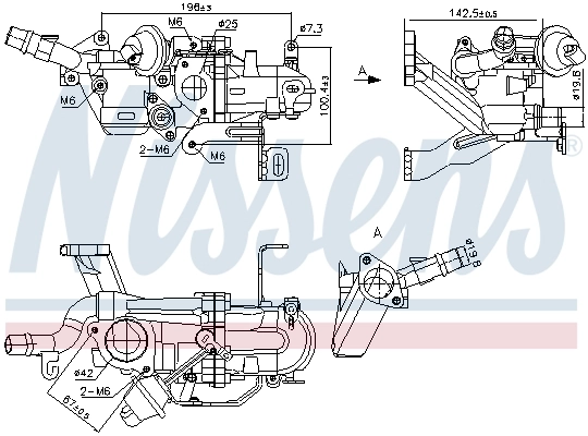 Cooler, exhaust gas recirculation