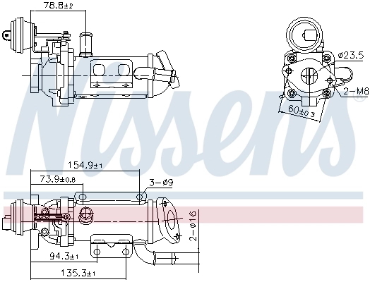 Cooler, exhaust gas recirculation