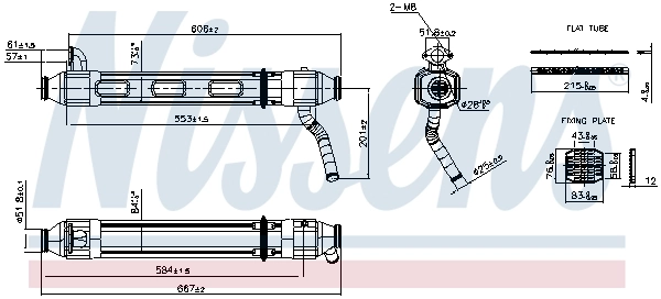 Cooler, exhaust gas recirculation