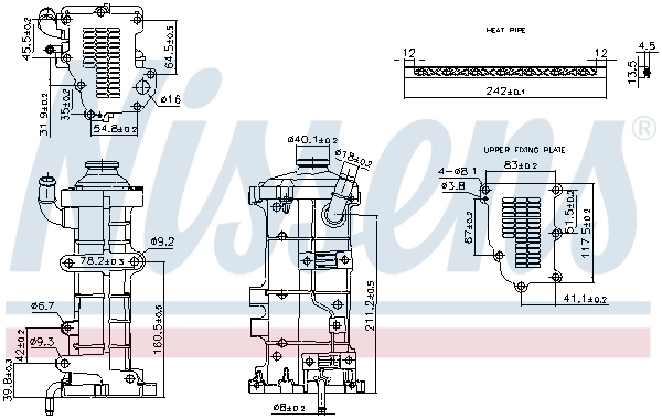 Cooler, exhaust gas recirculation