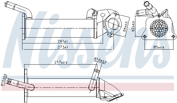 Cooler, exhaust gas recirculation