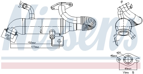 Cooler, exhaust gas recirculation