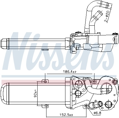 Cooler, exhaust gas recirculation