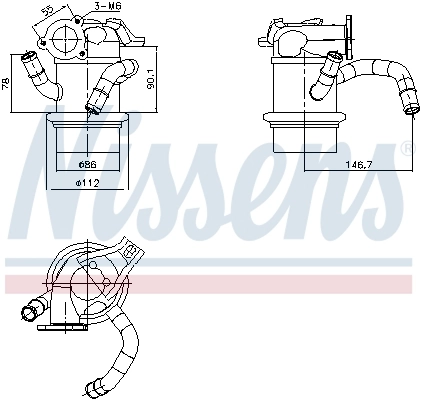Cooler, exhaust gas recirculation