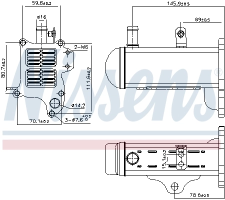 Cooler, exhaust gas recirculation
