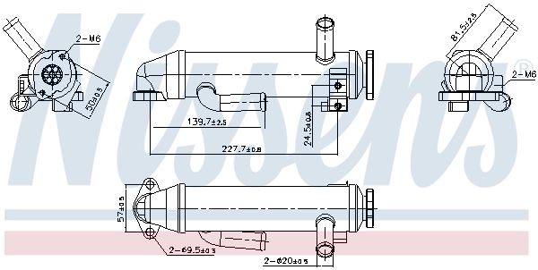 Cooler, exhaust gas recirculation
