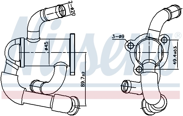 Cooler, exhaust gas recirculation