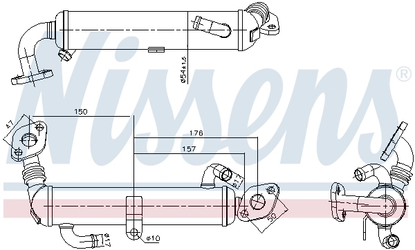 Cooler, exhaust gas recirculation
