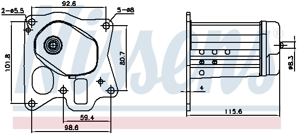 Cooler, exhaust gas recirculation