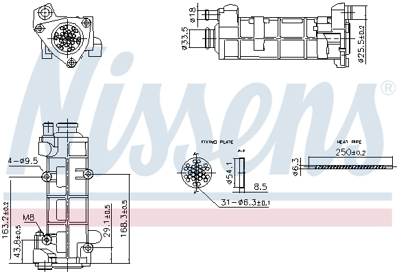 Cooler, exhaust gas recirculation
