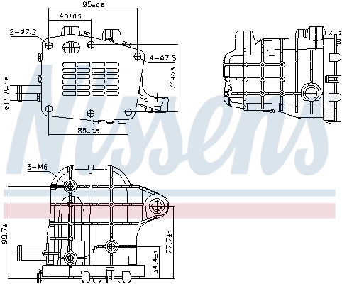 Cooler, exhaust gas recirculation