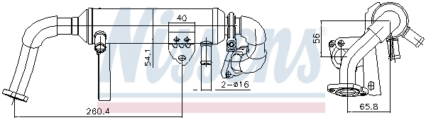 Cooler, exhaust gas recirculation