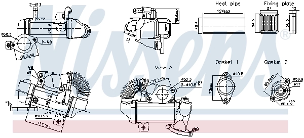 Cooler, exhaust gas recirculation