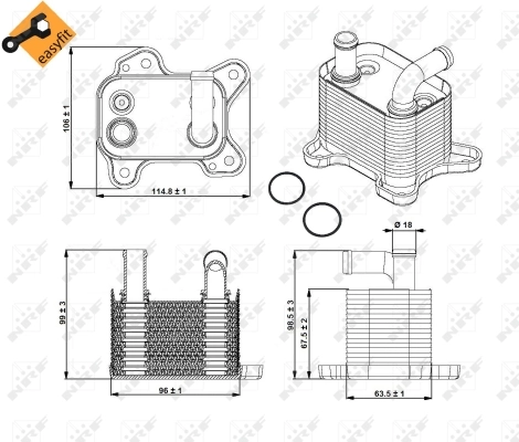 Oil Cooler, automatic transmission