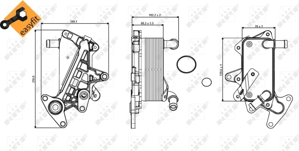 Oil Cooler, automatic transmission