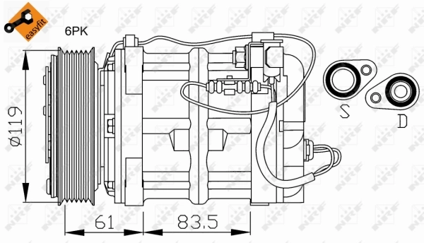 Compressor, air conditioning