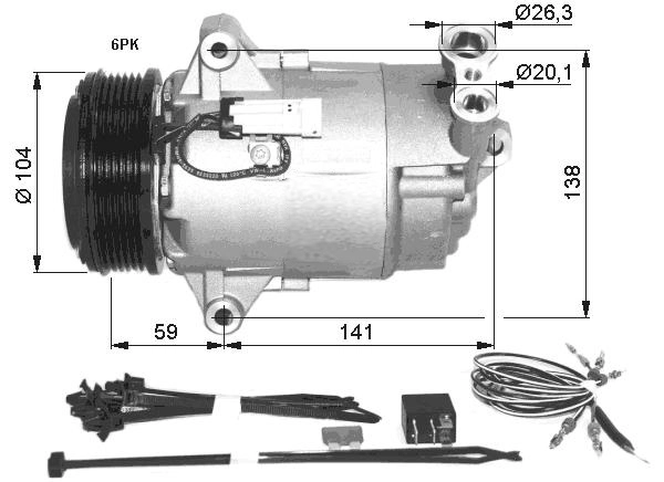 Compressor, air conditioning
