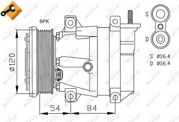Compressor, air conditioning