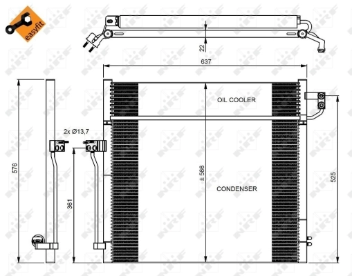 Condenser, air conditioning