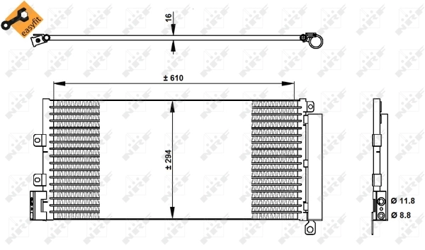 Condenser, air conditioning